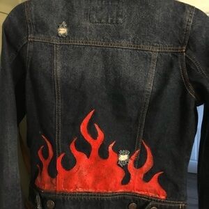 Customer painted Jean jacket